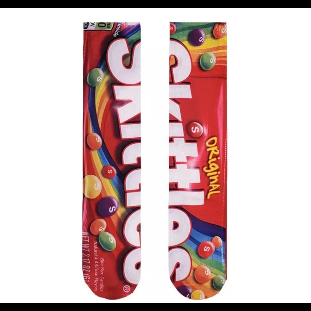 Skittles Candy Unisex Socks Gag Gift Funny
